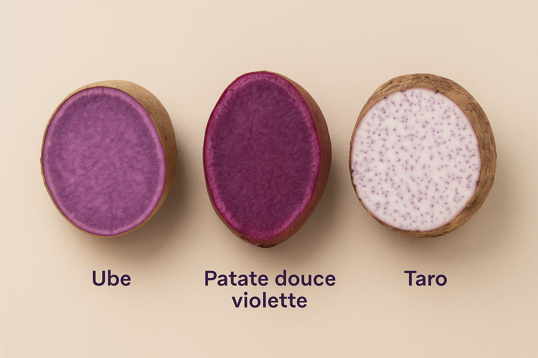 Ube, patate douce violette, taro… comment s’y retrouver ?